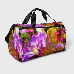 Сумки спортивные Красочный цветочный узор Лето Colorful Floral Patt, цвет: 3D-принт