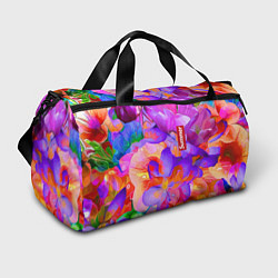 Сумки спортивные Красочный цветочный паттерн Лето Colorful Floral P, цвет: 3D-принт