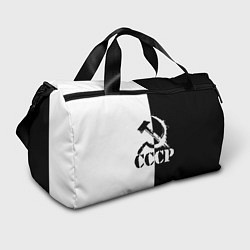 Спортивная сумка СОВЕТСКИЙ СОЮЗ - СЕРП И МОЛОТ - Черно-белое