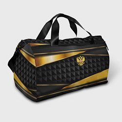 Сумки спортивные Gold & black - Russia, цвет: 3D-принт