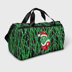 Сумки спортивные Santa Claus, Grinch - Christmas thief, цвет: 3D-принт