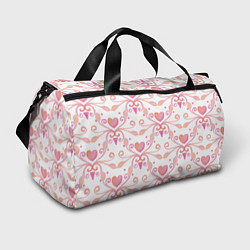 Сумки спортивные Винтажные сердечки, цвет: 3D-принт