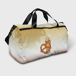 Сумки спортивные Брецель с пивом, цвет: 3D-принт