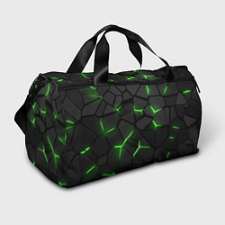 Сумки спортивные Green neon steel, цвет: 3D-принт