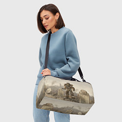 Сумки спортивные Bone raider power armor skin in fallout, цвет: 3D-принт — фото 2