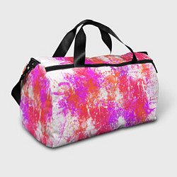 Сумки спортивные Разбрызганная красная краска - светлый фон, цвет: 3D-принт