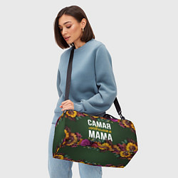 Сумки спортивные Цветы самая лучшая мама, цвет: 3D-принт — фото 2