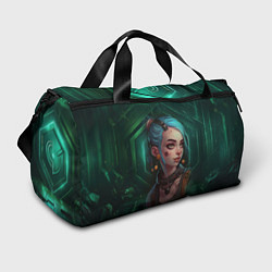 Сумки спортивные Jinx green Arcane League of Legends, цвет: 3D-принт
