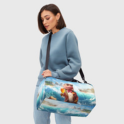 Сумки спортивные Мистер карп с пивом, цвет: 3D-принт — фото 2