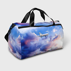 Сумки спортивные Ту-154 Розовый закат, цвет: 3D-принт