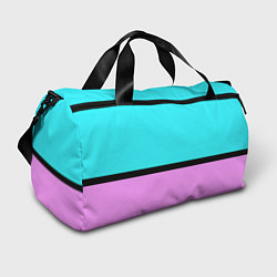 Спортивная сумка Двуцветный бирюзово-сиреневый