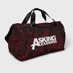 Сумки спортивные Asking Alexandria roses, цвет: 3D-принт