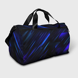 Спортивная сумка Blue black texture