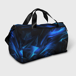 Сумки спортивные Black blue texture, цвет: 3D-принт