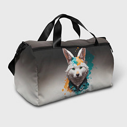 Спортивная сумка Кролик в каплях краски