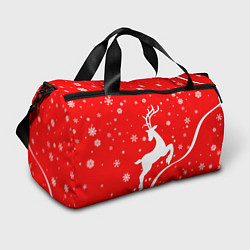 Сумки спортивные Christmas deer, цвет: 3D-принт