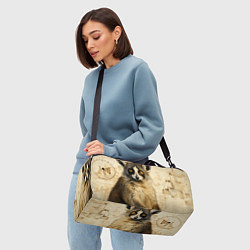 Сумки спортивные Лемур в стиле диаграмм Давинчи, цвет: 3D-принт — фото 2