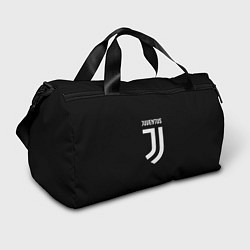 Сумки спортивные Juventus sport fc белое лого, цвет: 3D-принт