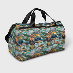 Сумки спортивные Adventure stickers, цвет: 3D-принт