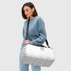 Сумки спортивные Милый кот обиделся с разбитым сердечком, цвет: 3D-принт — фото 2