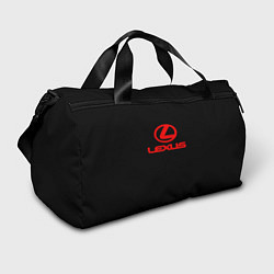Сумки спортивные Lexus red logo, цвет: 3D-принт