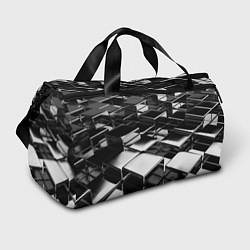 Сумки спортивные Хромированная абстракция, цвет: 3D-принт