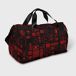 Спортивная сумка Twenty one pilots pattern rock