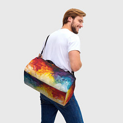 Сумки спортивные Подтеки масляных красок, цвет: 3D-принт — фото 2