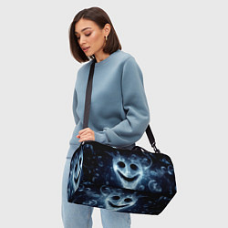 Сумки спортивные Нейросеть - улыбка привидения, цвет: 3D-принт — фото 2