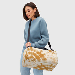 Сумки спортивные Коричневый тай дай, цвет: 3D-принт — фото 2