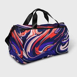 Сумки спортивные Абстракция разводов разноцветная, цвет: 3D-принт