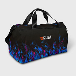 Сумки спортивные Rust neon flame, цвет: 3D-принт