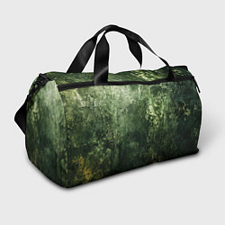 Сумки спортивные Зеленый камуфляж с эффектом старины, цвет: 3D-принт