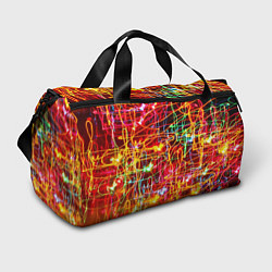 Сумки спортивные Неоновый хаос, цвет: 3D-принт