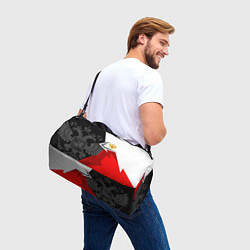 Сумки спортивные Герб России - красно-белый, цвет: 3D-принт — фото 2