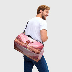 Сумки спортивные Верблюд в розовой пустыне, цвет: 3D-принт — фото 2
