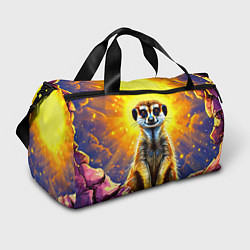 Сумки спортивные Сурикат в яркиз лучах солнца, цвет: 3D-принт