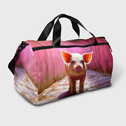 Сумки спортивные Поросенок в розовом, цвет: 3D-принт