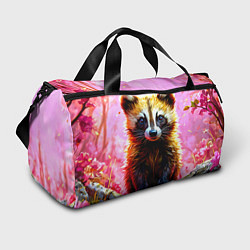 Сумки спортивные Росомаха в розовом лесу, цвет: 3D-принт