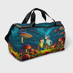 Сумки спортивные Rick and Morty on the fly agaric planet, цвет: 3D-принт