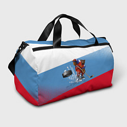 Сумки спортивные Русский хоккей, цвет: 3D-принт