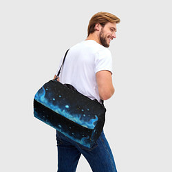 Сумки спортивные Синяя светящееся краска, цвет: 3D-принт — фото 2