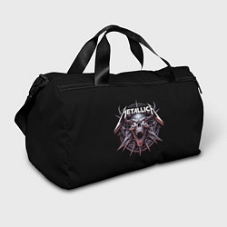 Сумки спортивные Metallica - cool skull with horns, цвет: 3D-принт