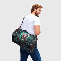 Сумки спортивные Волшебная сова в самоцветном лесу, цвет: 3D-принт — фото 2