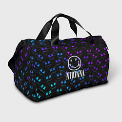 Сумки спортивные Nirvana x marshmello neon, цвет: 3D-принт