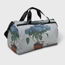 Сумки спортивные Спящий воробушек на гортензии, цвет: 3D-принт