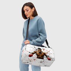 Сумки спортивные Мухаммед Али на белом, цвет: 3D-принт — фото 2