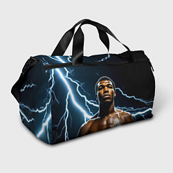 Сумки спортивные Мухаммед Али и молния, цвет: 3D-принт