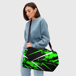 Сумки спортивные Color black and green, цвет: 3D-принт — фото 2