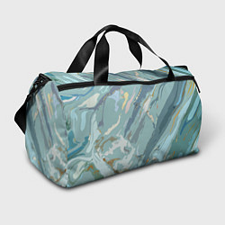 Сумки спортивные Холодный голубой абстракция, цвет: 3D-принт